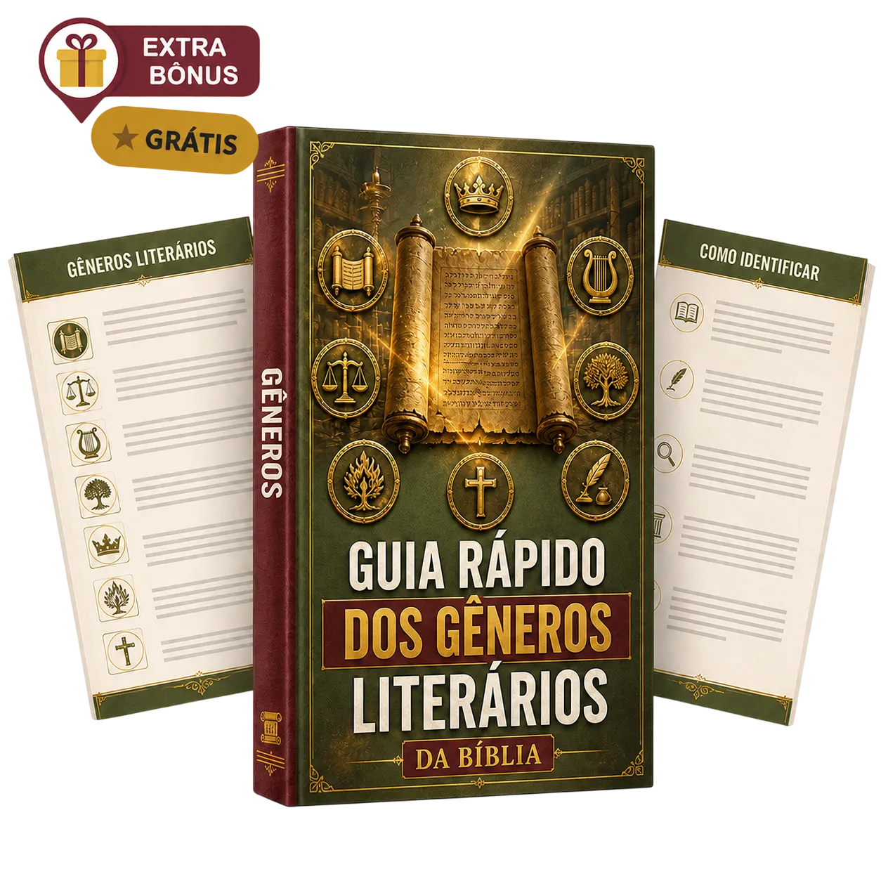 Mockup do Bônus 1 Guia Rápido dos Gêneros Literários da Bíblia